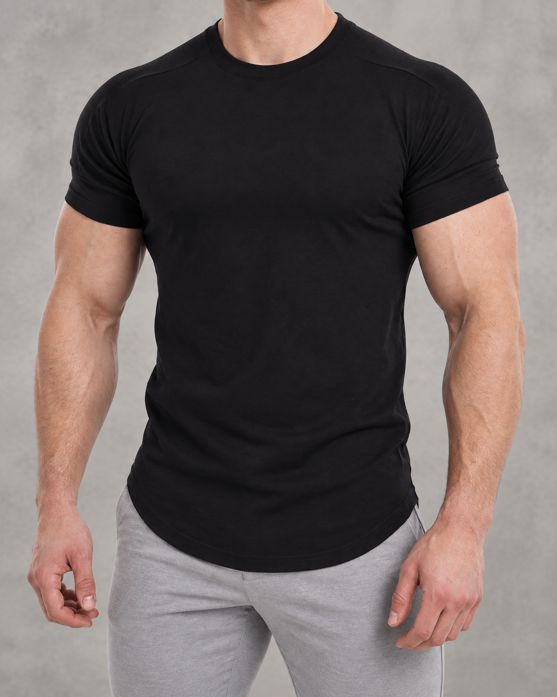 The Sweat District Sculpt Tee, additional fitted product view.