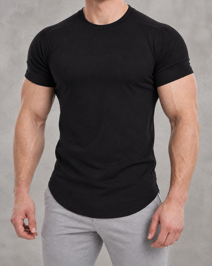 The Sweat District Sculpt Tee, additional fitted product view.